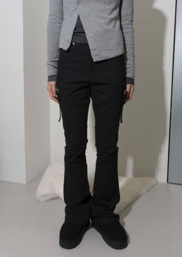 GARTER-BUCKLE BOOTS-CUT PT